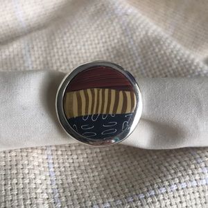 Femo artist made adjustable ring